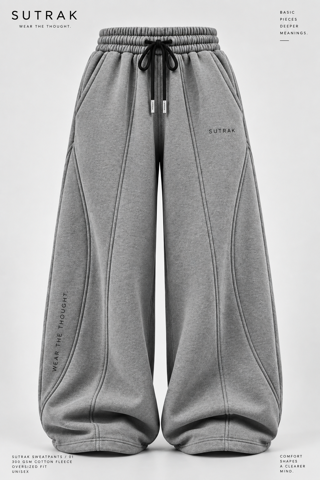 SUTRAK — WIDE FORM SWEATPANTS