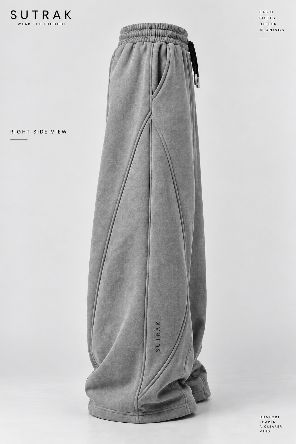 SUTRAK — WIDE FORM SWEATPANTS