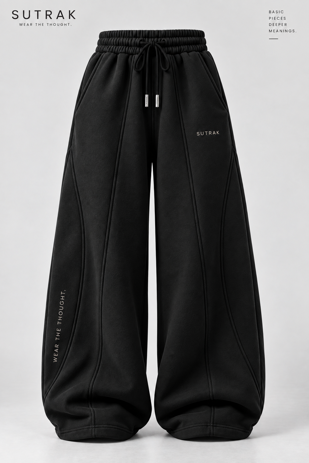 SUTRAK — WIDE FORM SWEATPANTS