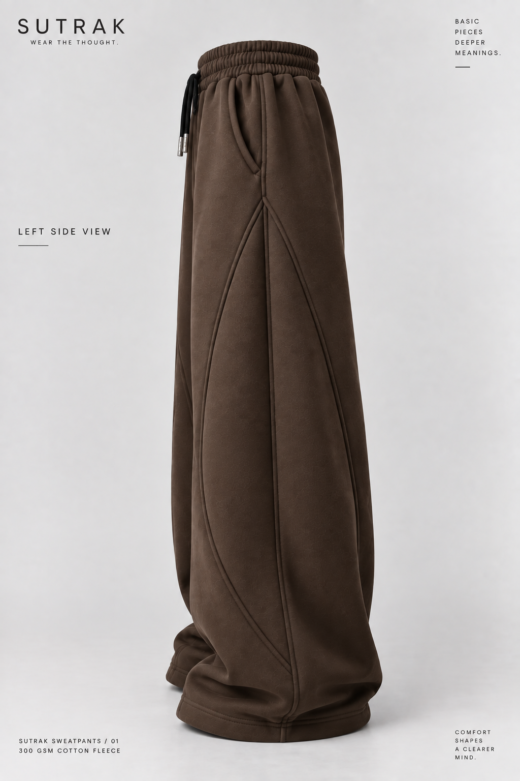 SUTRAK — WIDE FORM SWEATPANTS