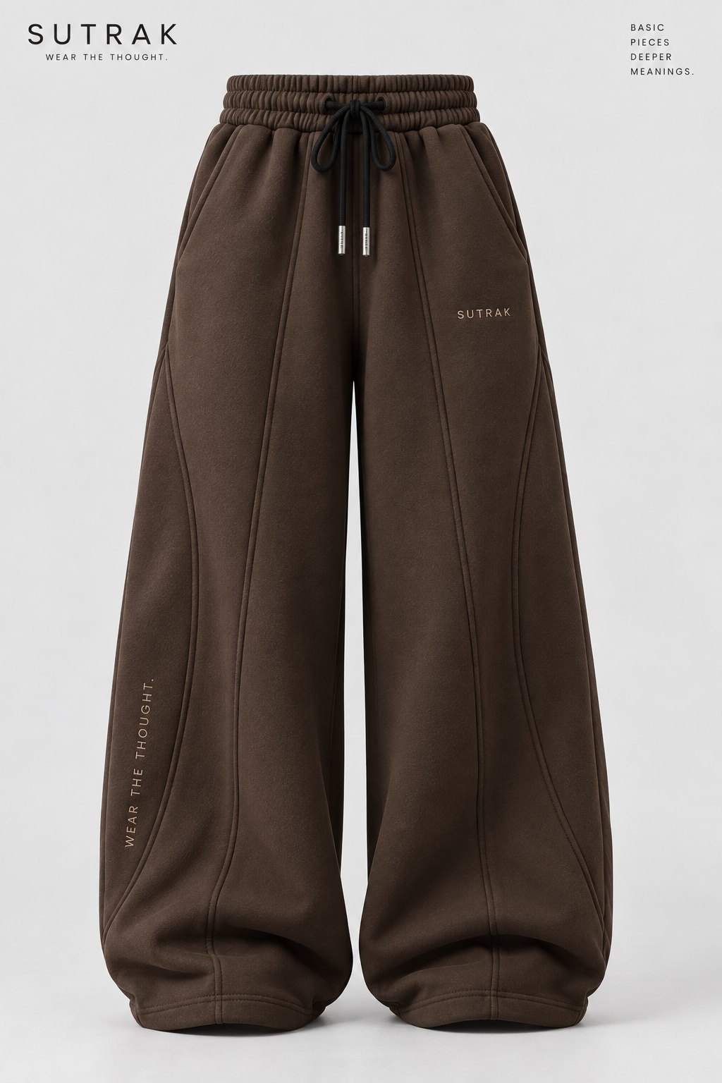 SUTRAK — WIDE FORM SWEATPANTS