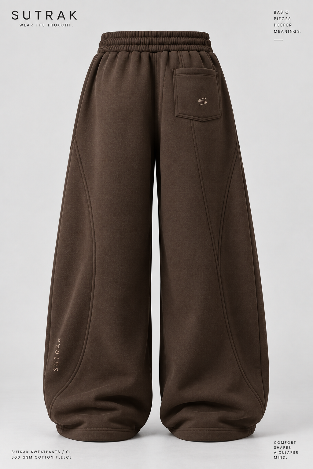 SUTRAK — WIDE FORM SWEATPANTS